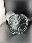 Vintage Clear Glass Pedestal Vase - Thumbnail 5
