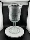 Vintage Clear Glass Pedestal Vase - Thumbnail 2