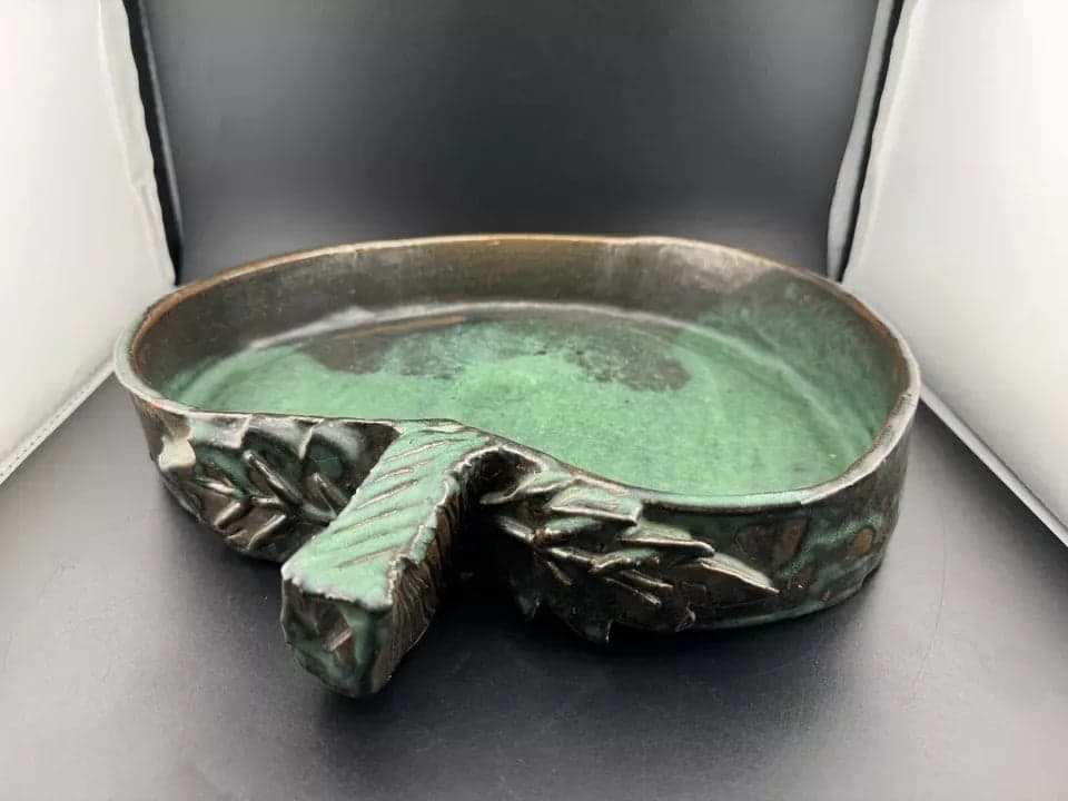 Blue Apple Pottery Bowl/Dish - Thumbnail 4
