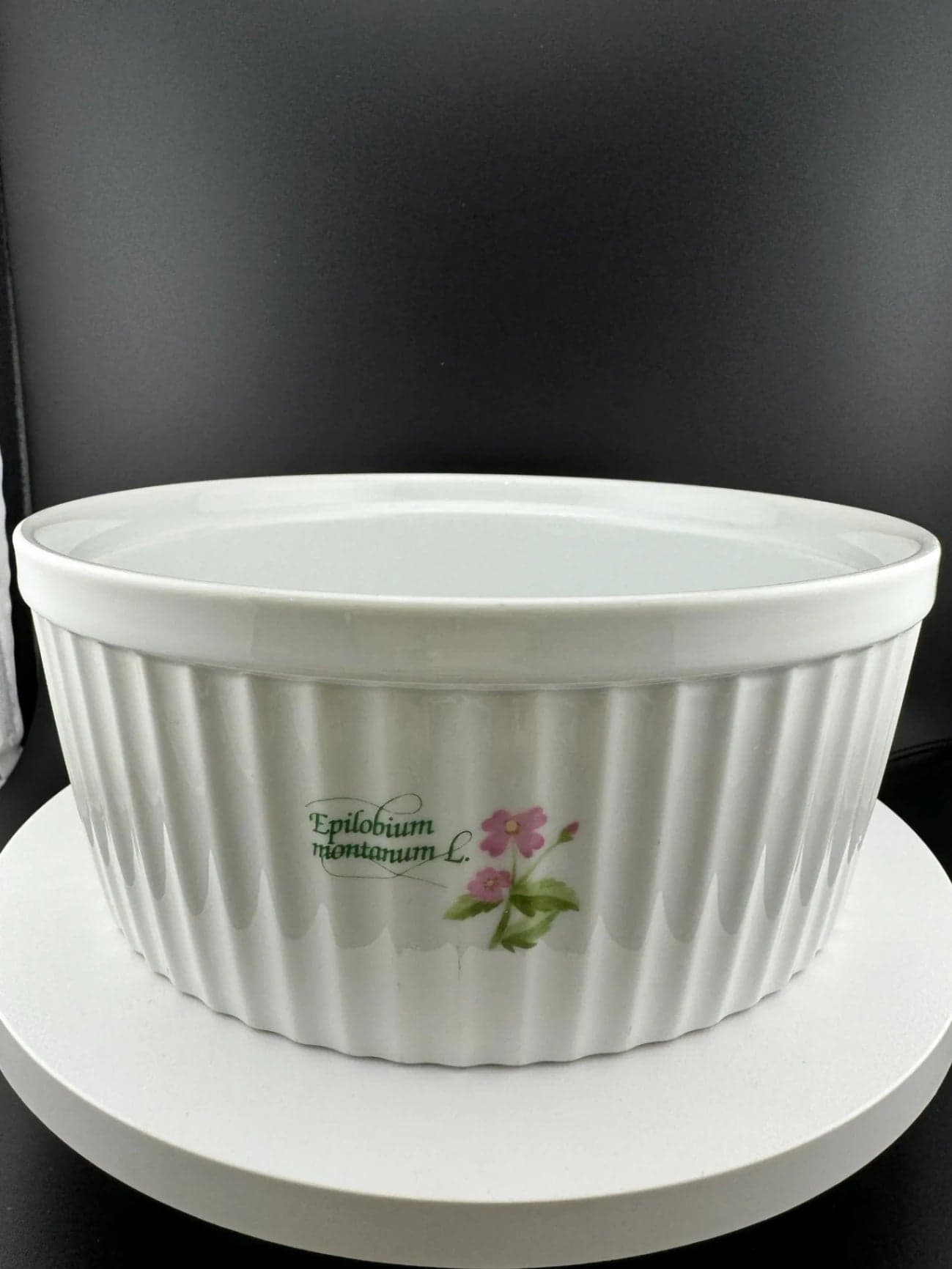 Vintage Anchor Hocking Floret Souffle Dish - Thumbnail 6