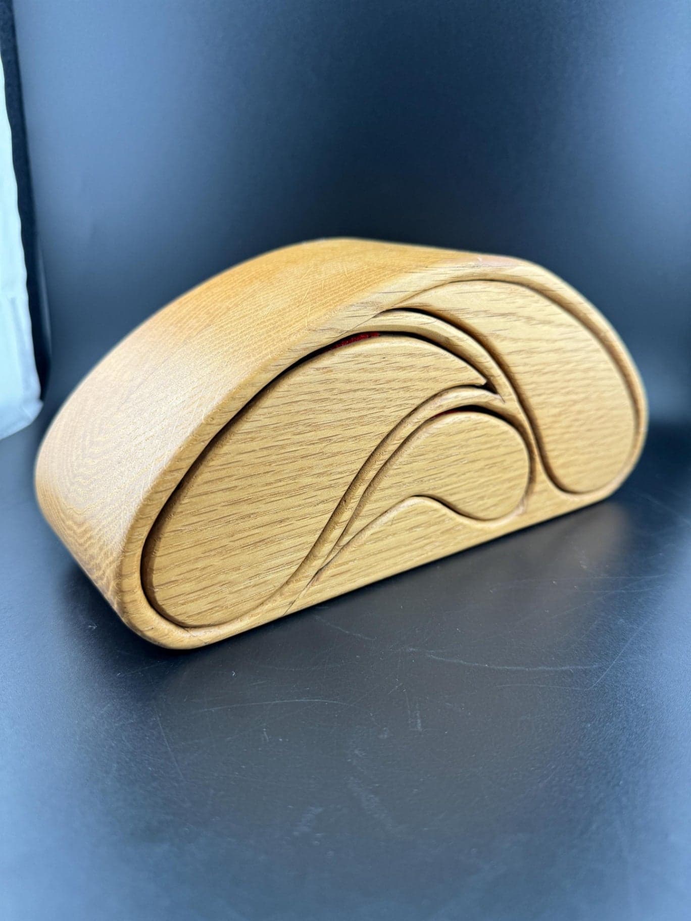 Vintage Wood Bandsaw Jewelry Box - Thumbnail 3