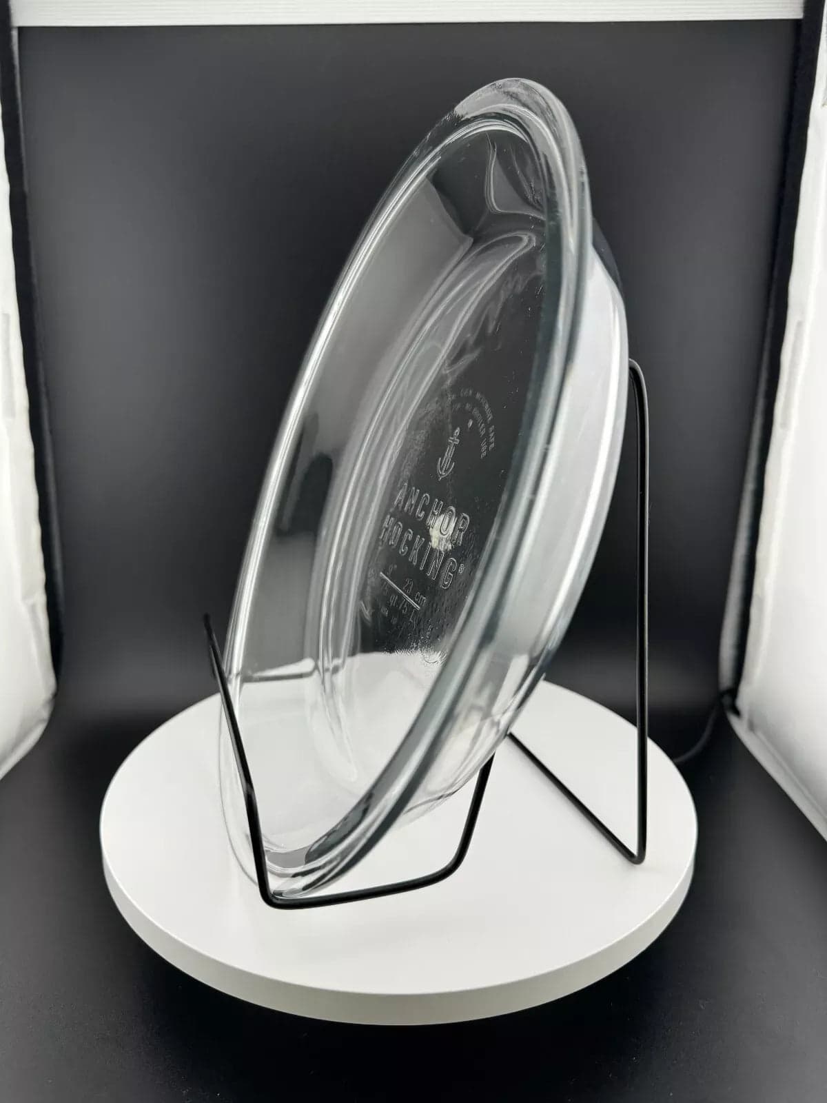 Anchor Hocking 9" Clear Glass Pie Plate - Thumbnail 5
