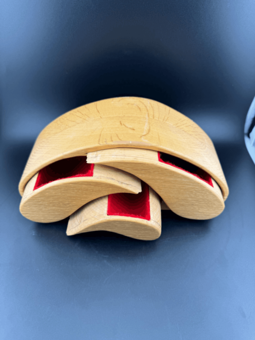Vintage Wood Bandsaw Jewelry Box - Thumbnail 6