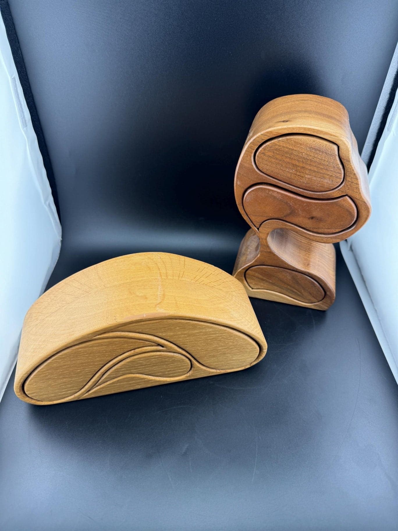 Vintage Wood Bandsaw Jewelry Box - Thumbnail 2