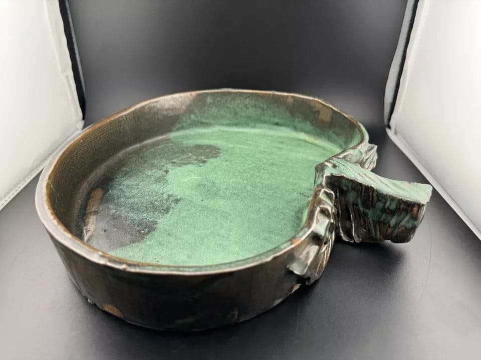 Blue Apple Pottery Bowl/Dish - Thumbnail 7