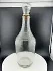 Vintage Grape Pattern Clear Glass Decanter - Thumbnail 2