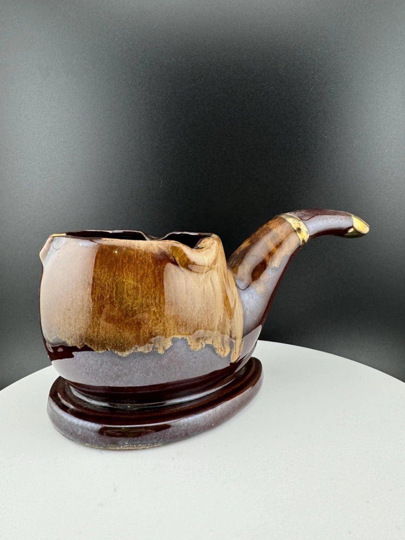 Vintage Napcoware Ceramic Pipe Ashtray - Image 1