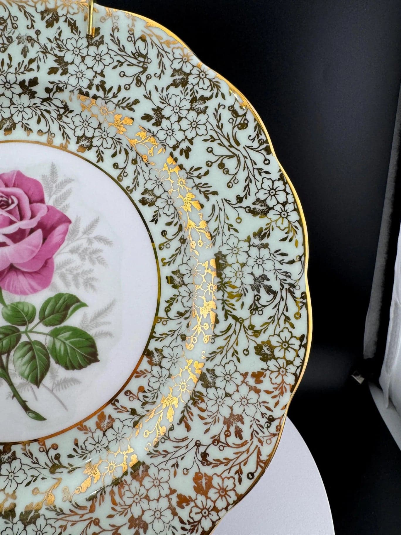 VTG Royal Standard Decorative Rose Plate - Thumbnail 3