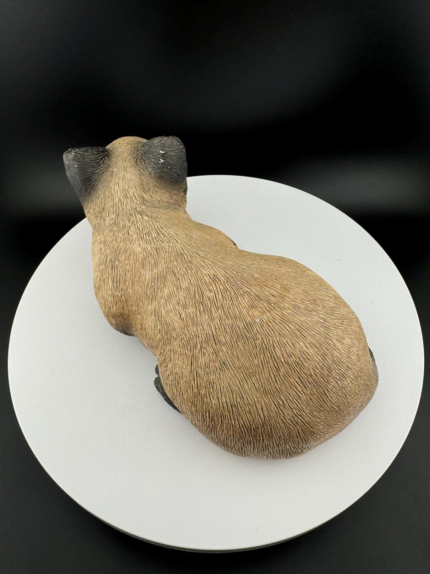 Vintage 1982 Sandcast Siamese Cat Figurine - Thumbnail 6