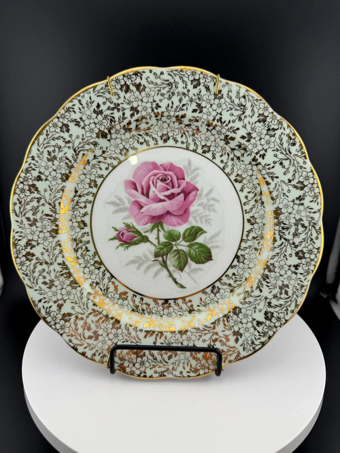 VTG Royal Standard Decorative Rose Plate - Image 1
