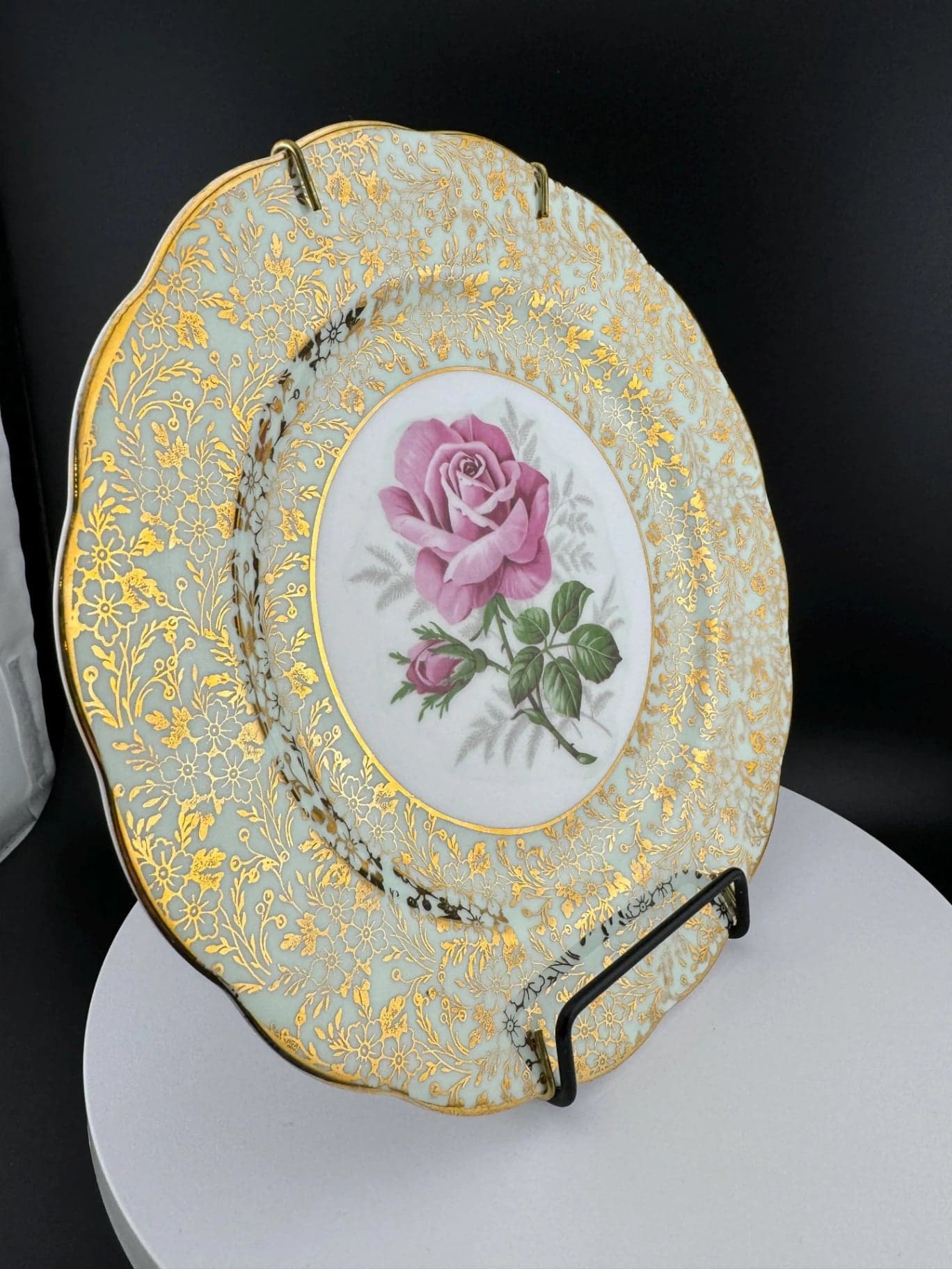 VTG Royal Standard Decorative Rose Plate - Thumbnail 7
