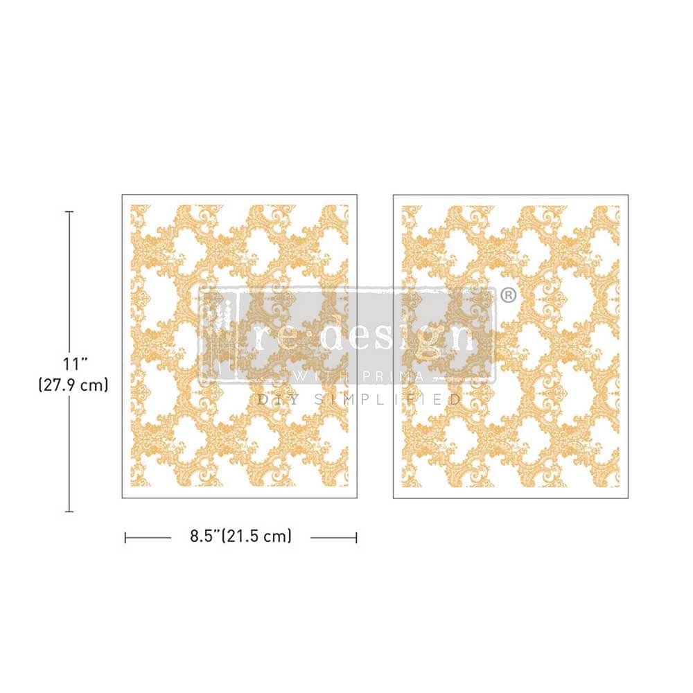 Middy Foil Transfers® Kacha - Golden Lacework - Image 1