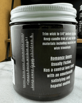 Bookish 4oz. Candle - Romance Reader - Thumbnail 3