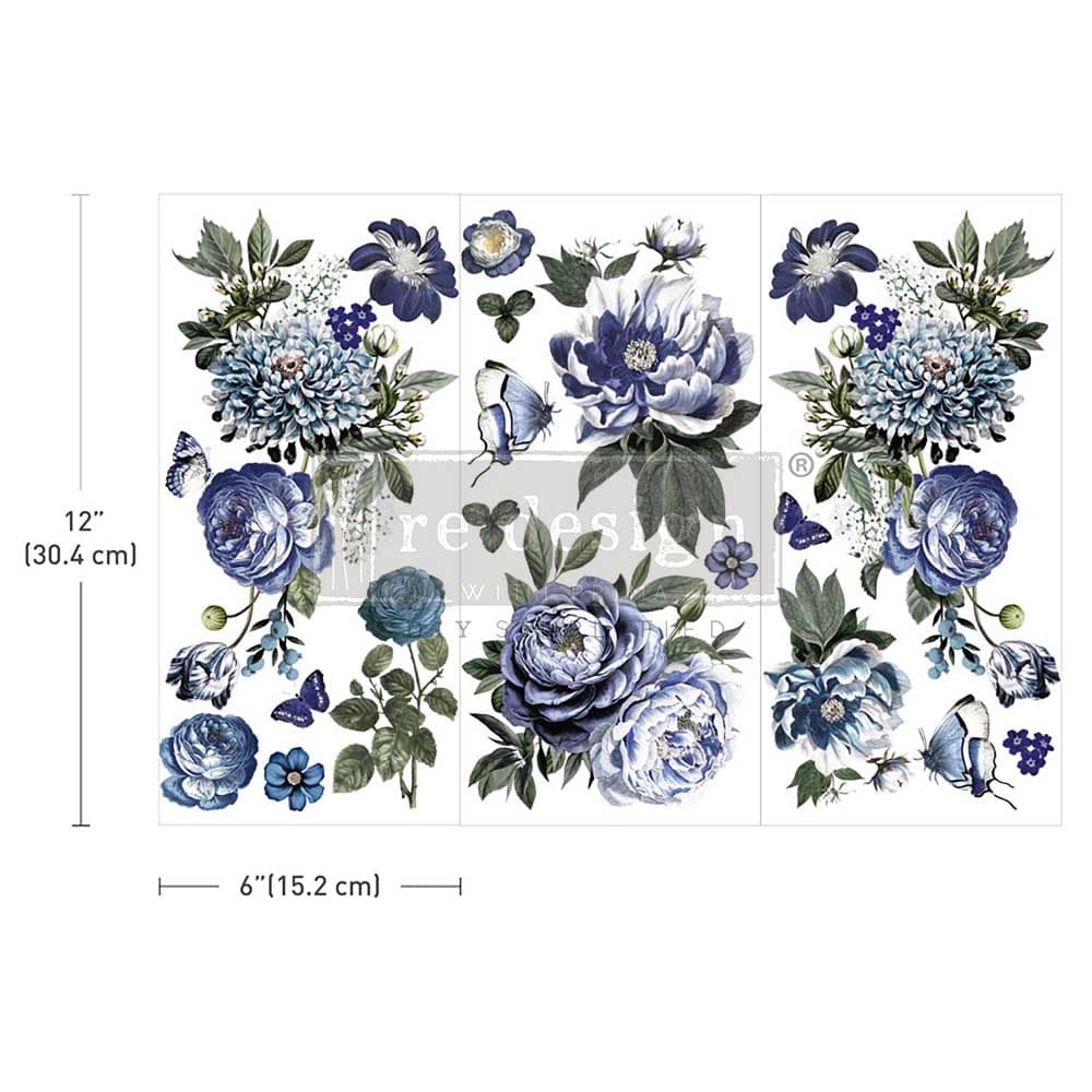 Small Transfers - Indigo Petals - Image 1