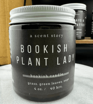 Bookish 4oz. Candle - Bookish Plant Lady - Image 1
