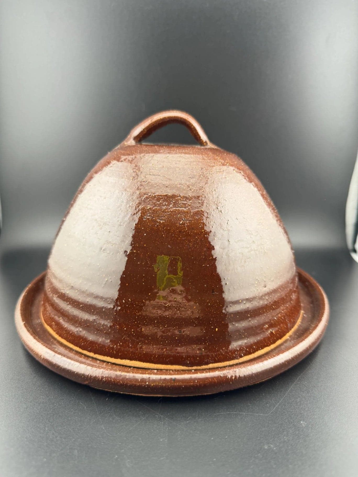 Glazed Pottery, Domed Butter Dish - Image 1
