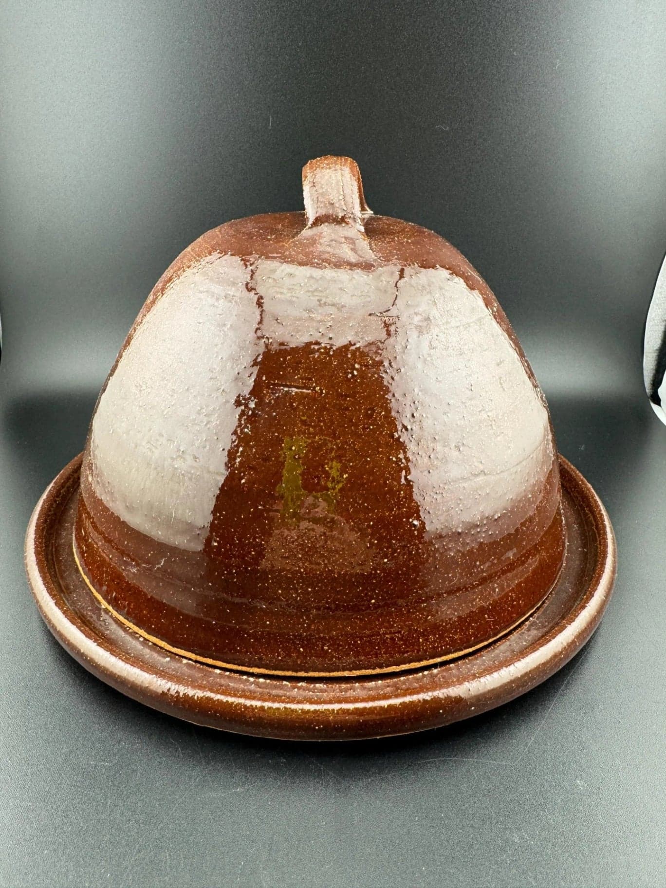 Glazed Pottery, Domed Butter Dish - Thumbnail 2