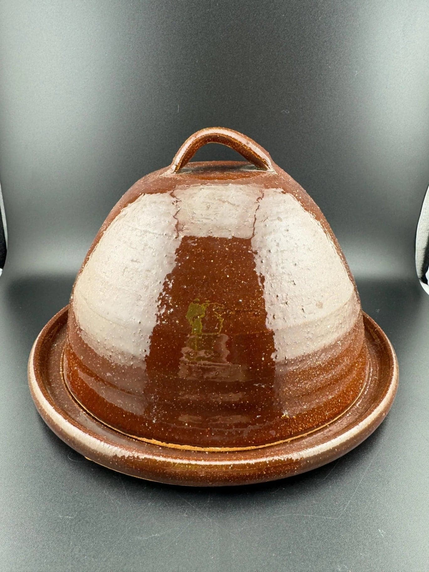 Glazed Pottery, Domed Butter Dish - Thumbnail 3