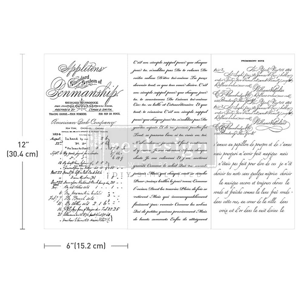 Small Transfers - Vintage Script Mastery - Image 1