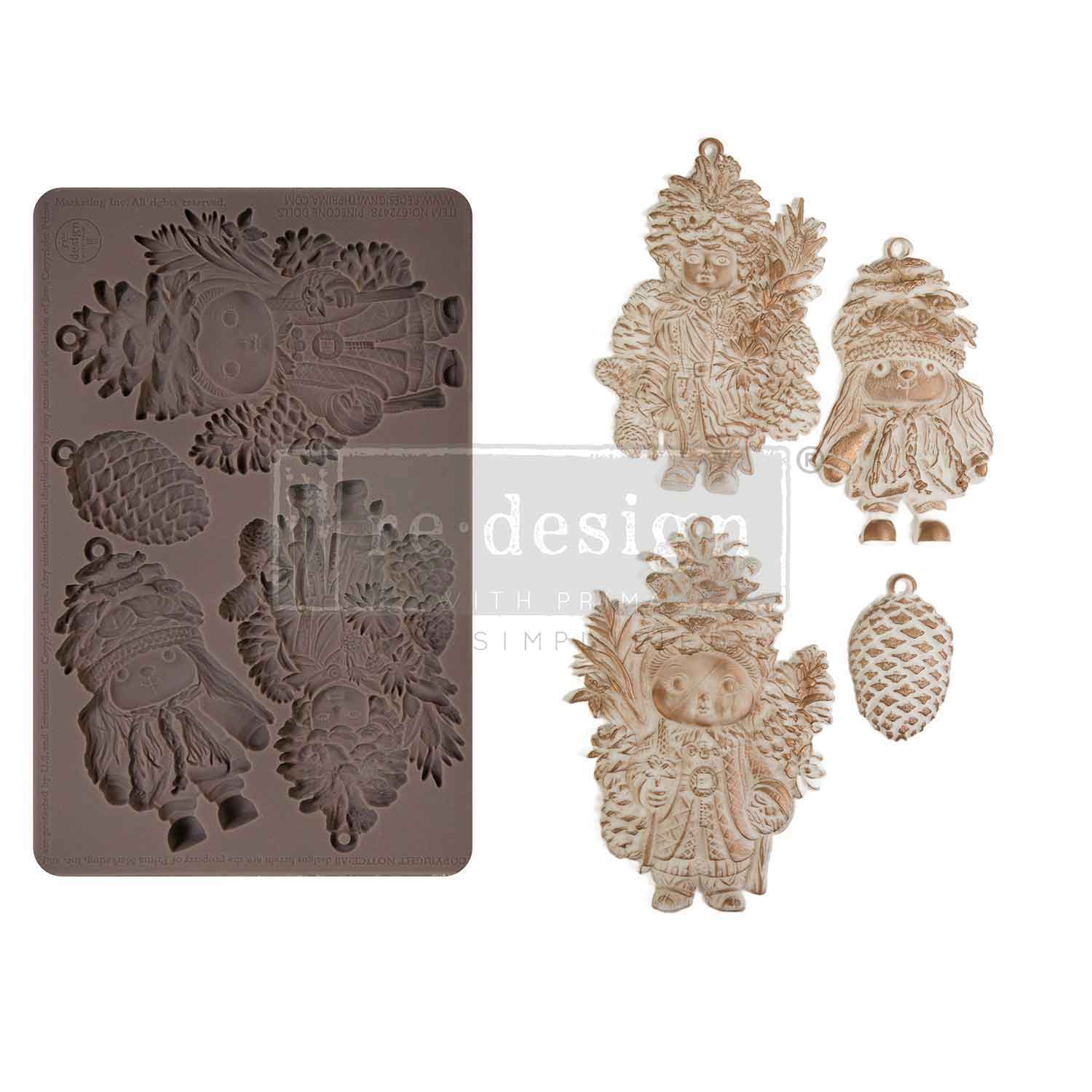 Decor Moulds® - Pinecone Dolls - Image 1