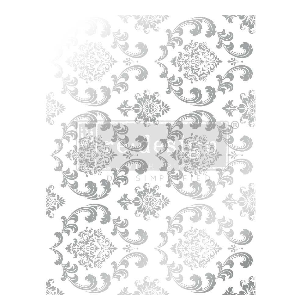 Decor Foil Transfers® Kacha - Silver House of Damask - Image 1