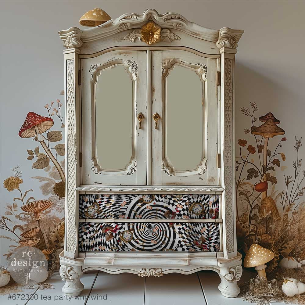 Decoupage Decor Tissue Paper - Tea Party Whirlwind - Thumbnail 2