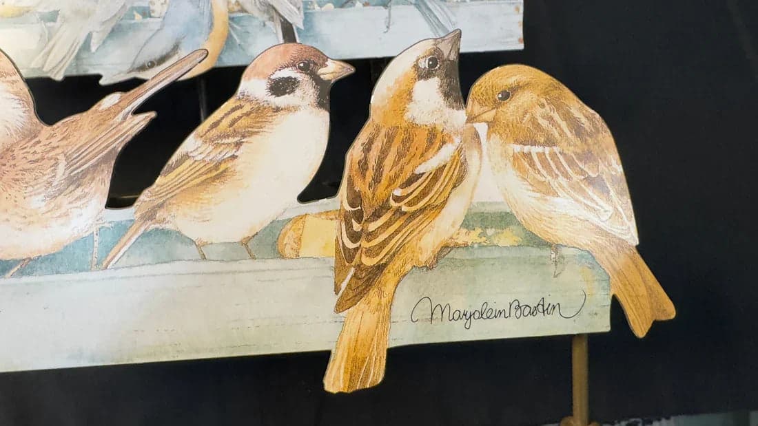Metal 6 Candle Stand W/Bird Motif - Thumbnail 2