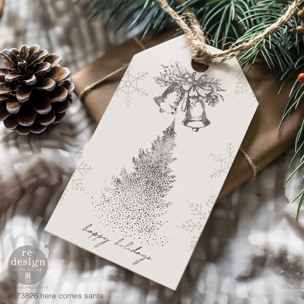 Decor Clear Stamp - Here Comes Santa - Thumbnail 2