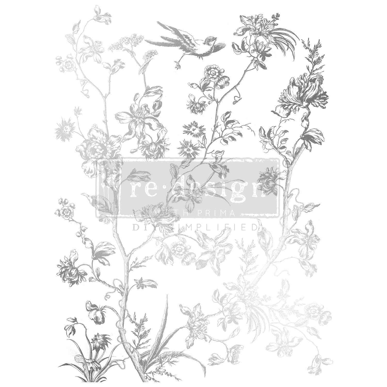 Decor Foil Transfers® Kacha - Silver Bird - Image 1