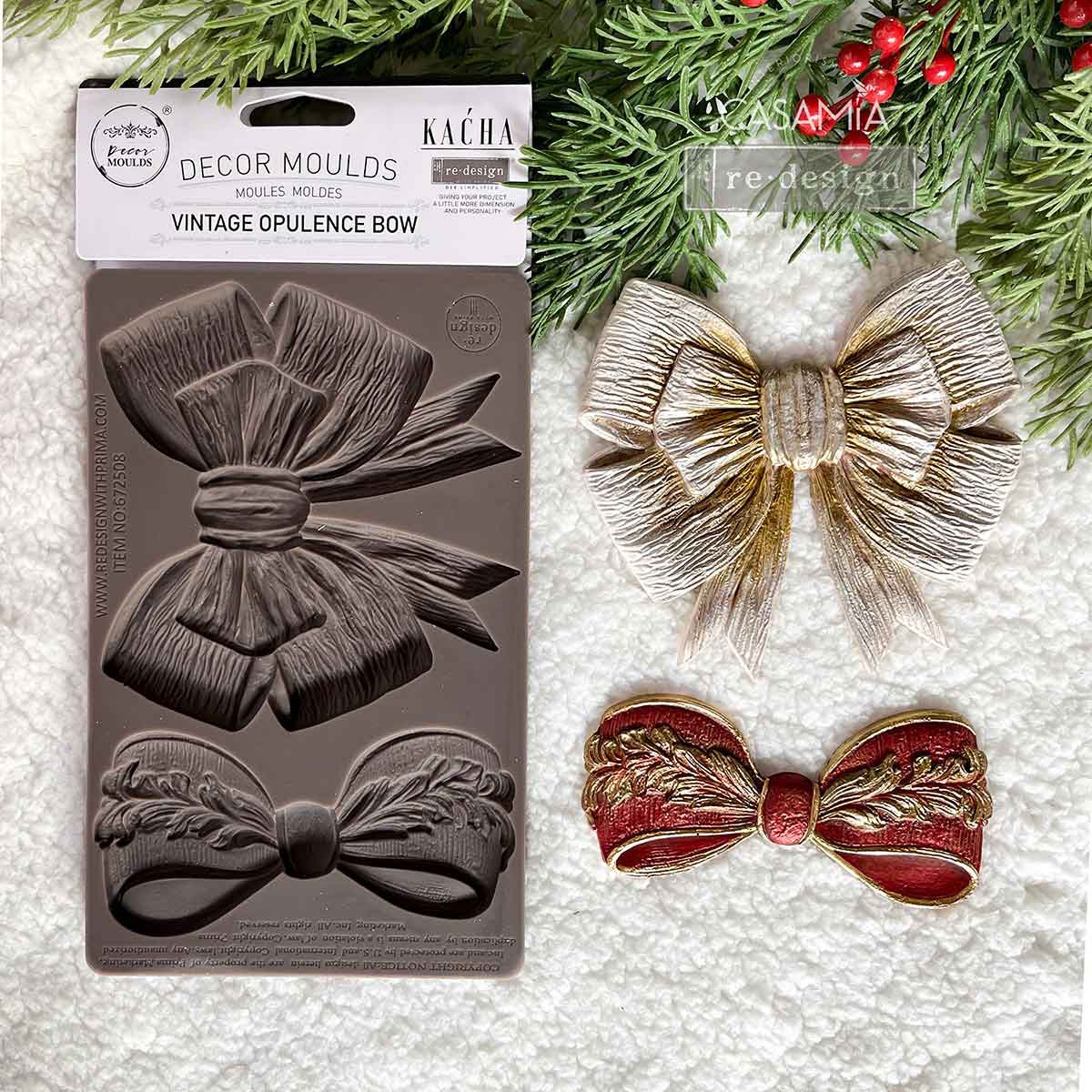 Decor Moulds® Kacha - Vintage Opulence Bow - Thumbnail 4