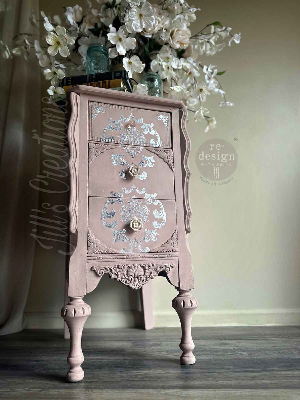 Decor Foil Transfers® Kacha - Silver House of Damask - Thumbnail 3