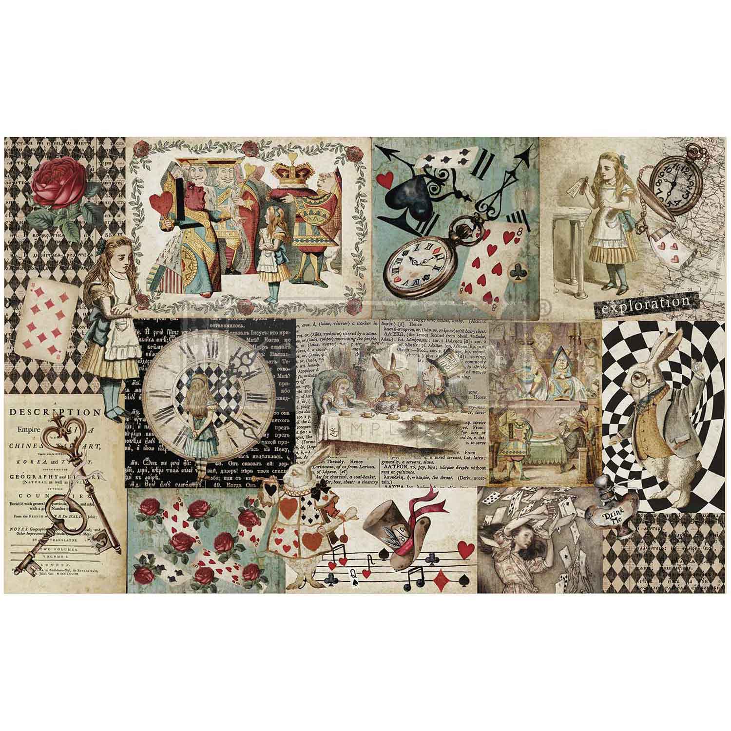 Decoupage Decor Tissue Paper - Curious Journey - Image 1