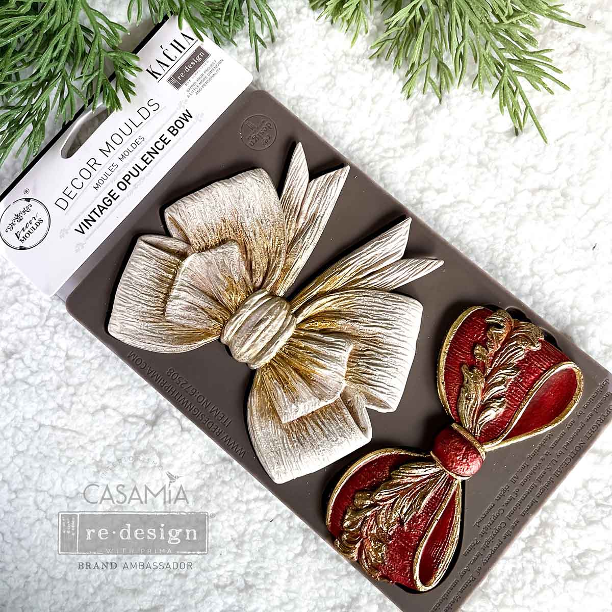 Decor Moulds® Kacha - Vintage Opulence Bow - Thumbnail 5