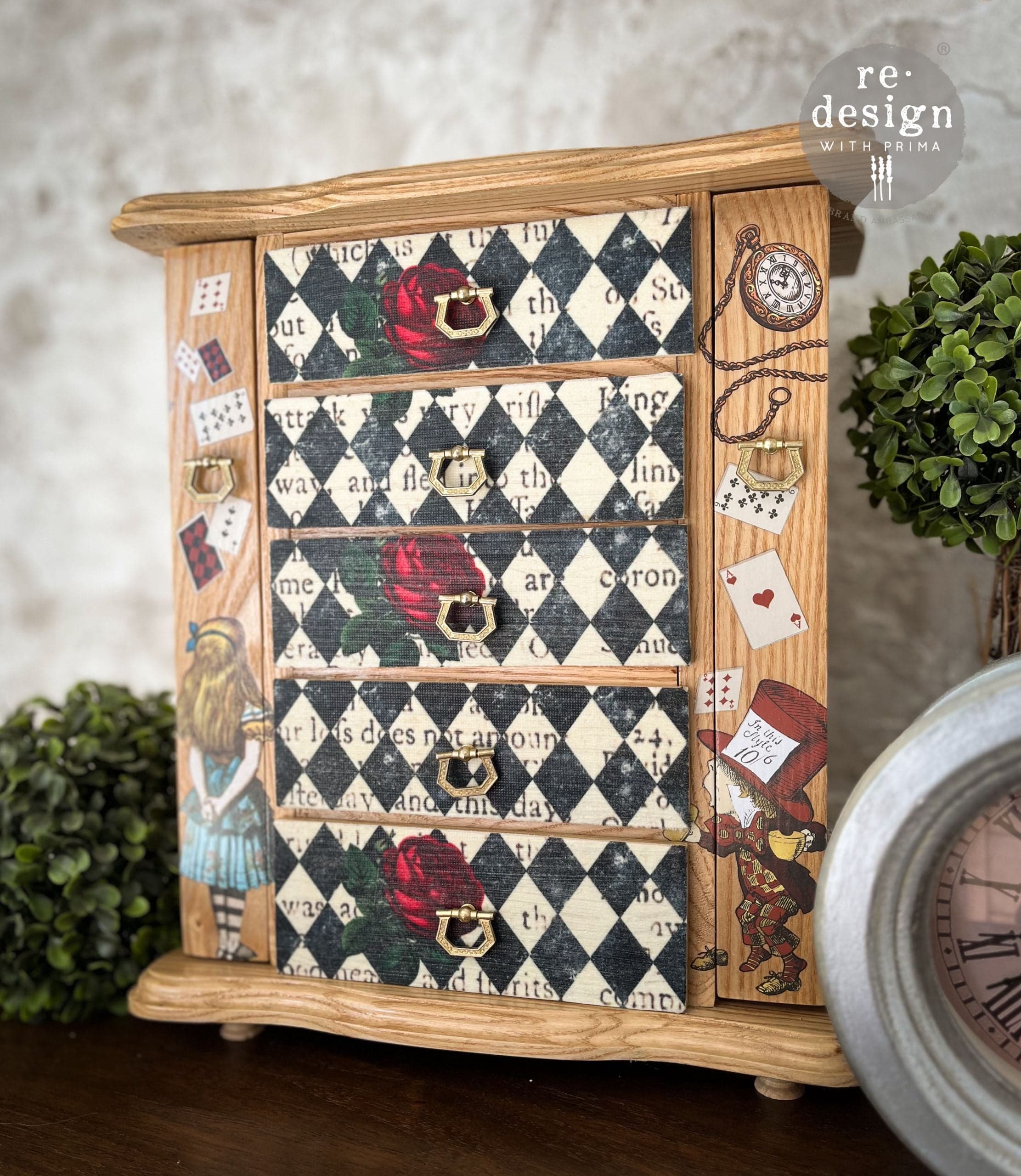 Decoupage Decor Tissue Paper - Queen's Court of Roses - Thumbnail 2