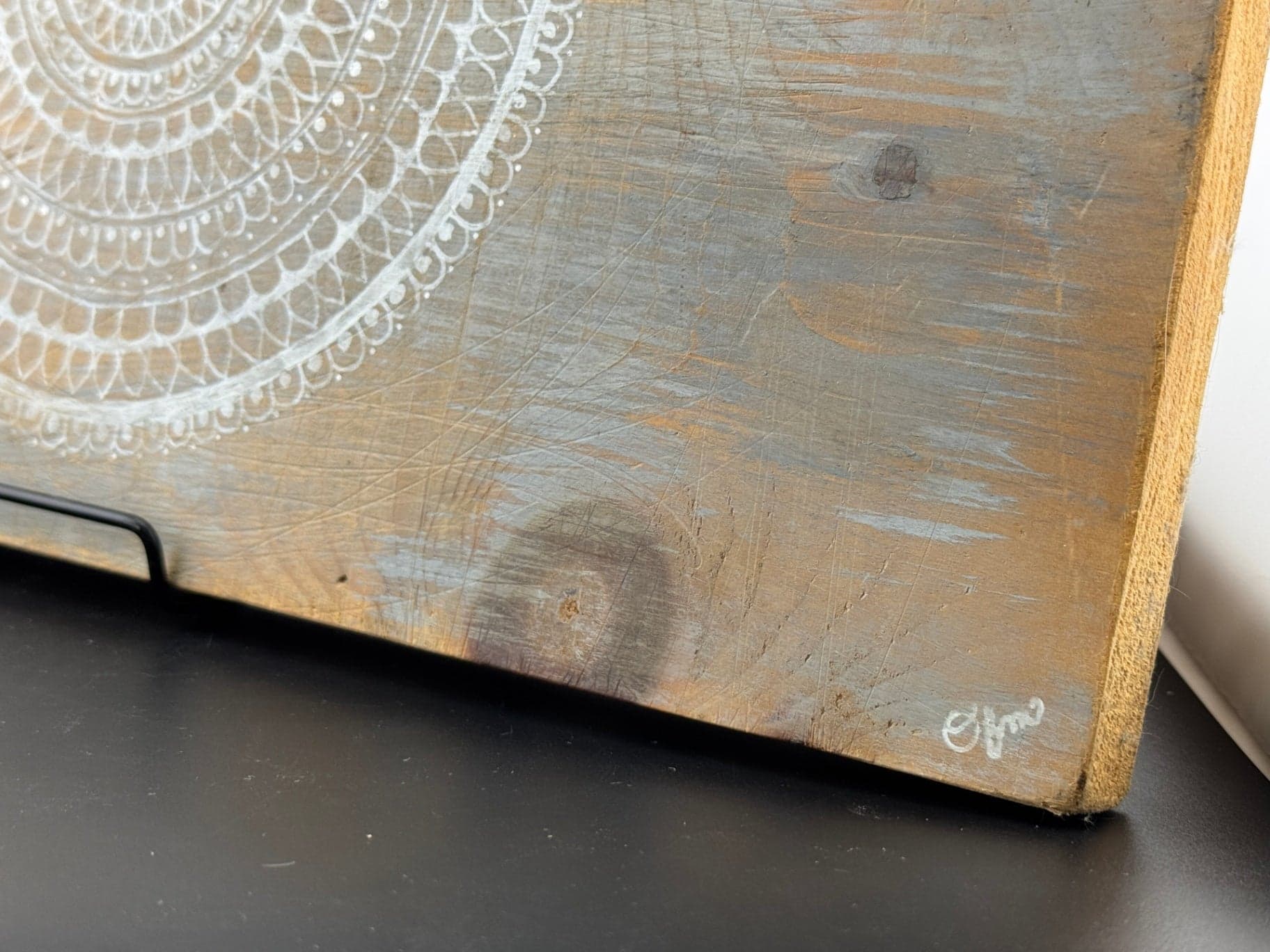 Mandala on Wood Art - Thumbnail 4