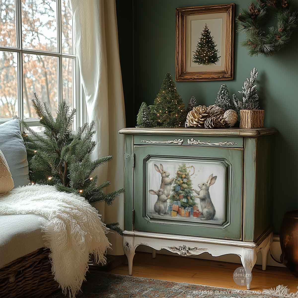 A3 Decoupage Fiber Pack - Bunny Wonderland. - Thumbnail 8