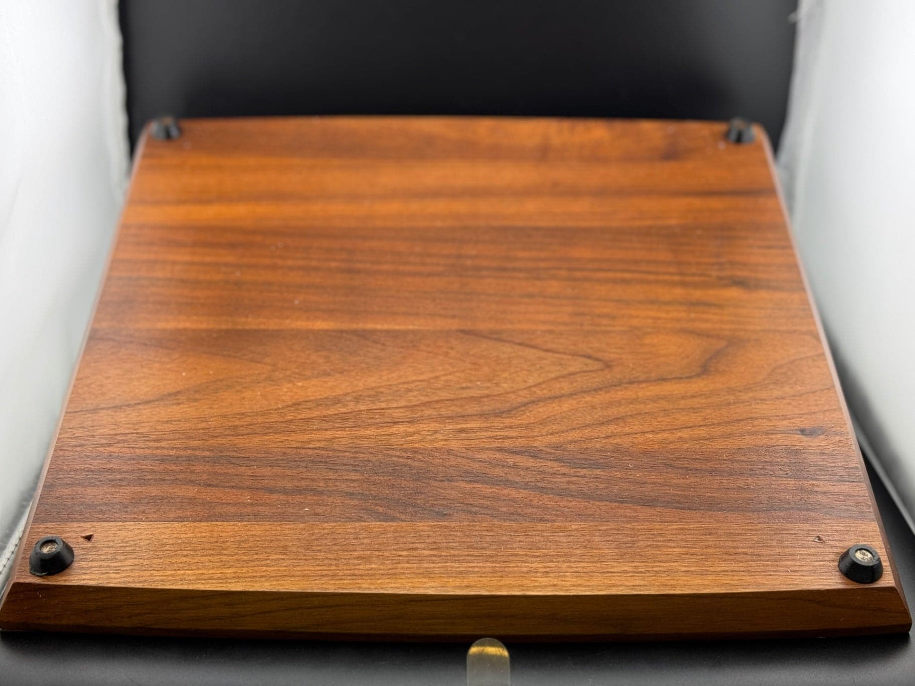 Mid Cen Teak Cheese Tray/Georges Briard - Thumbnail 4
