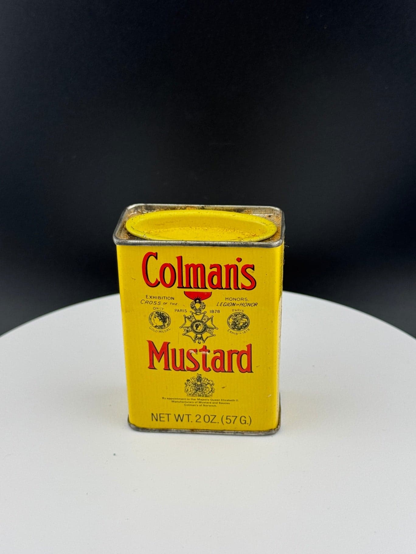 VTG Colman Mustard Dbl Superfine Tin - Image 1
