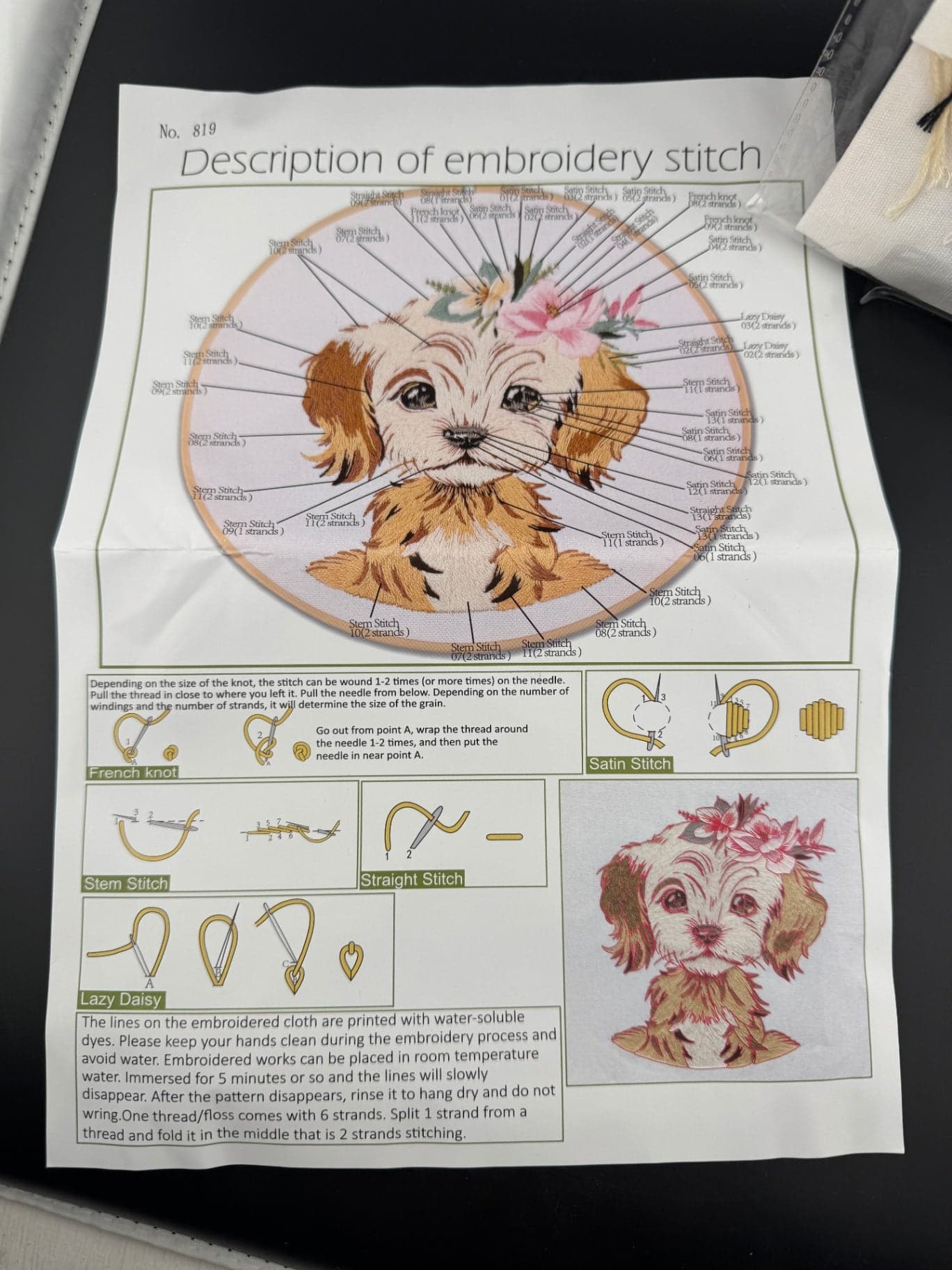 New Dog Embroidery Kit - Cocker Spaniel - No. 819 - Image 1
