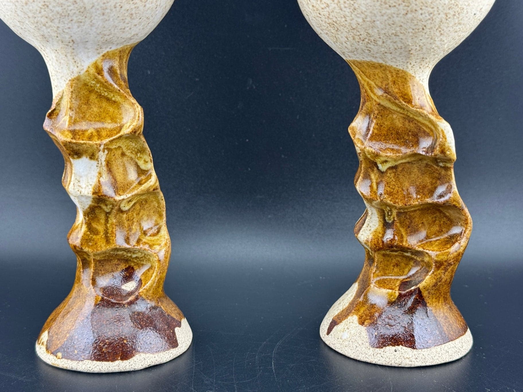 Pottery Wine Goblets - Thumbnail 3