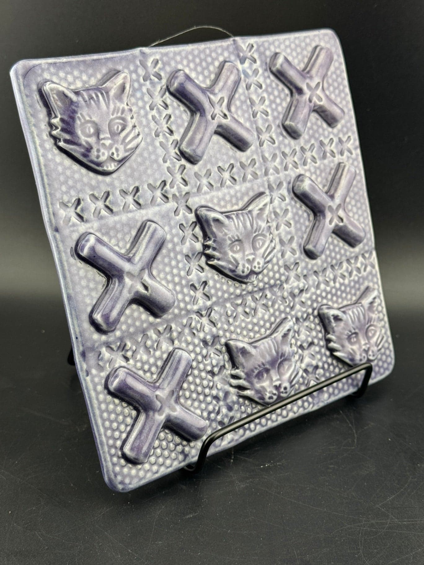 Ceramic "Cat Tac Toe" Wall Art - Thumbnail 2