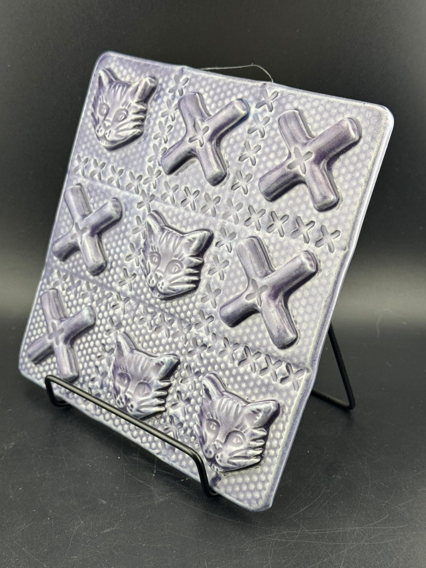 Ceramic "Cat Tac Toe" Wall Art - Thumbnail 3