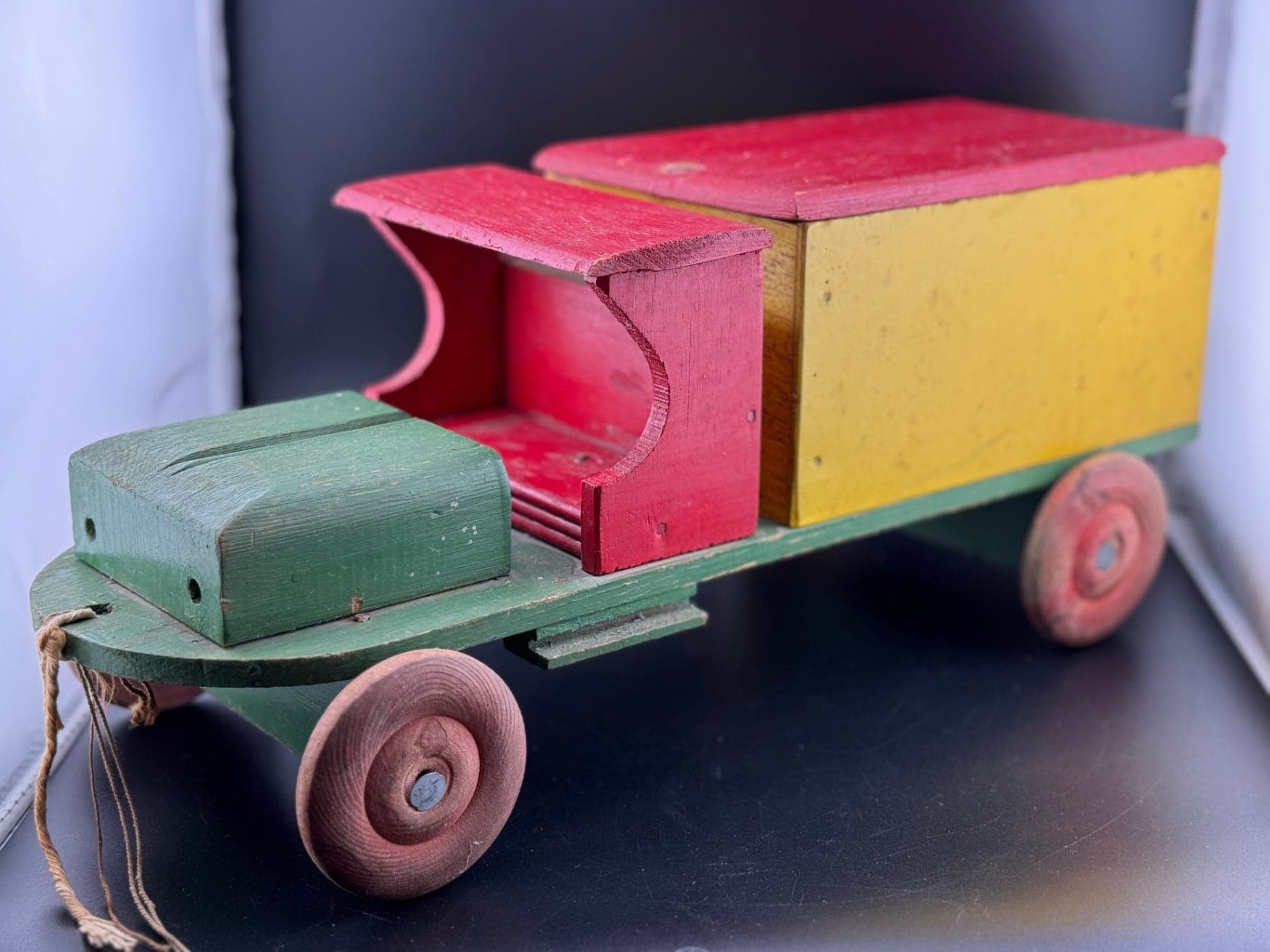 Vintage Wood Toy Truck - Image 1