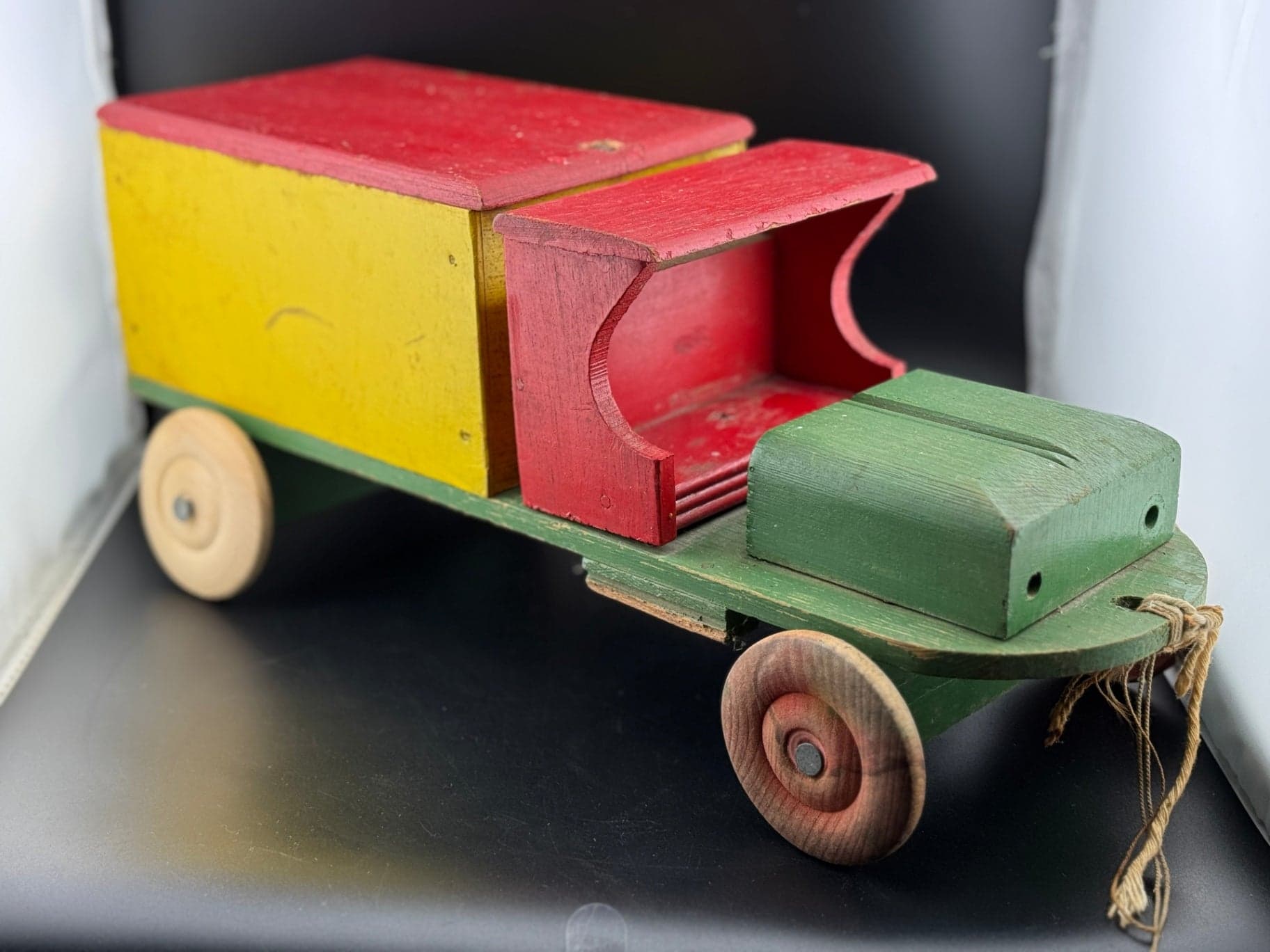 Vintage Wood Toy Truck - Thumbnail 5