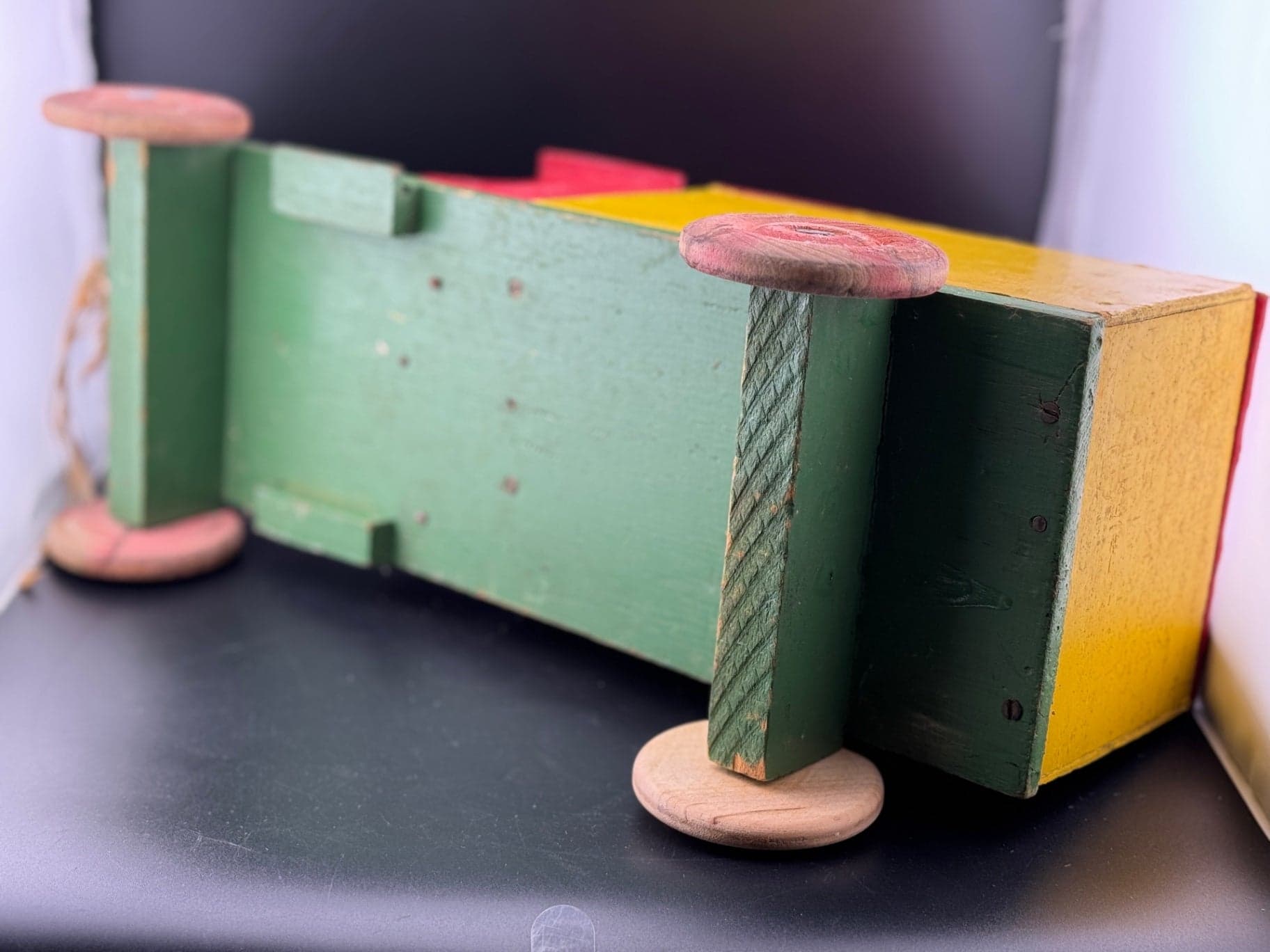 Vintage Wood Toy Truck - Thumbnail 9