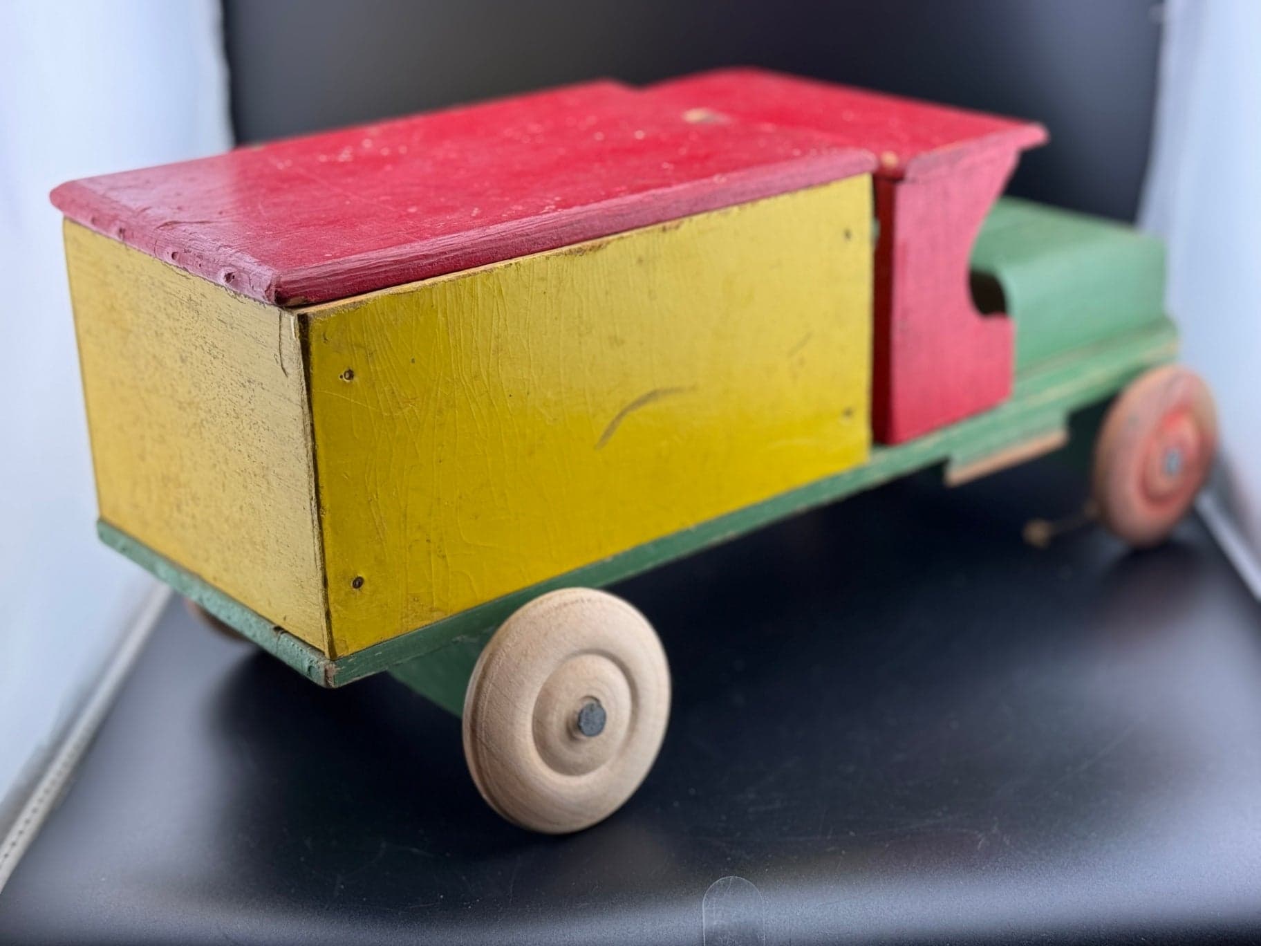 Vintage Wood Toy Truck - Thumbnail 7