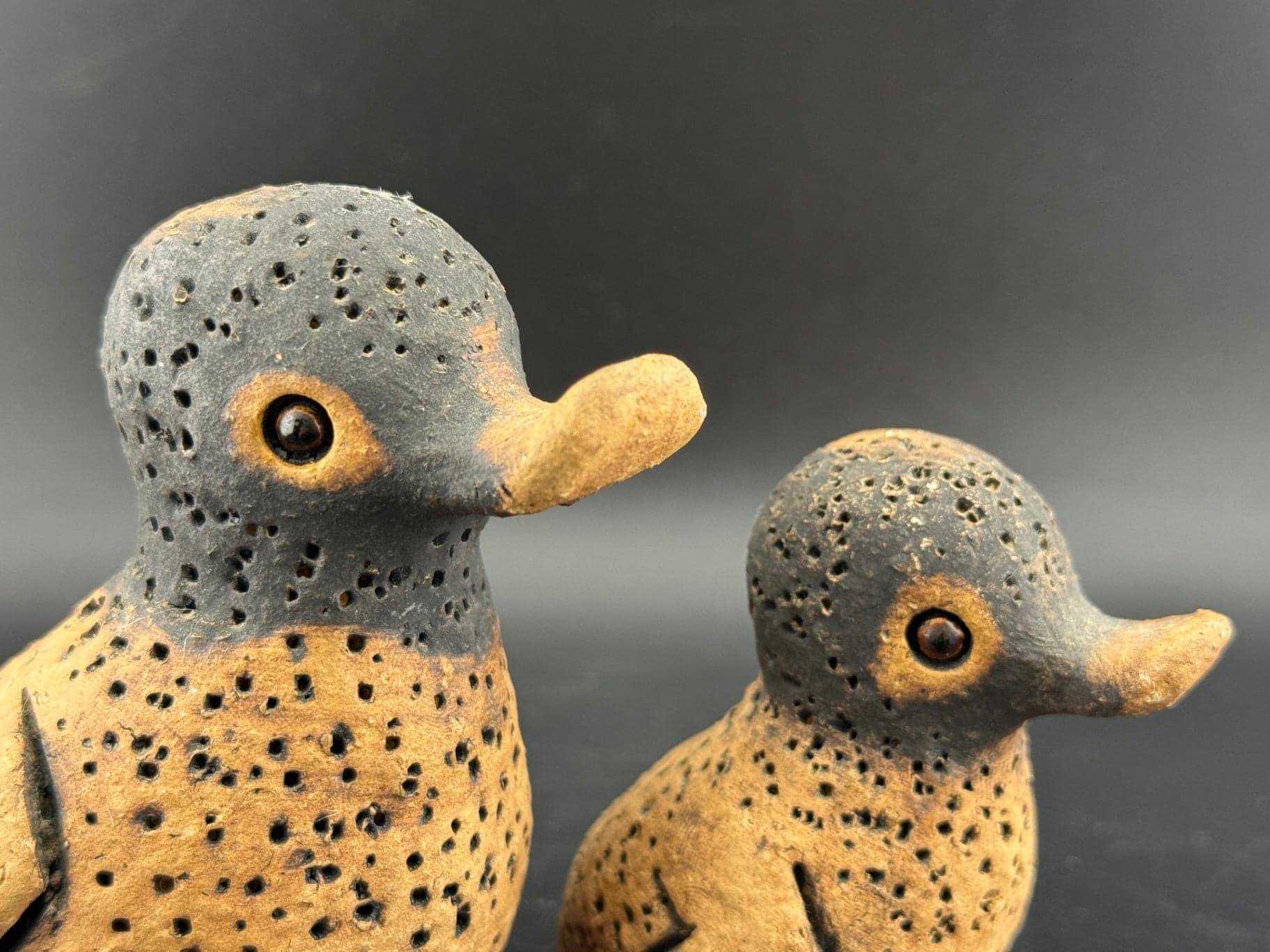 Pair of Signed Studio Pottery Ducks - Thumbnail 6