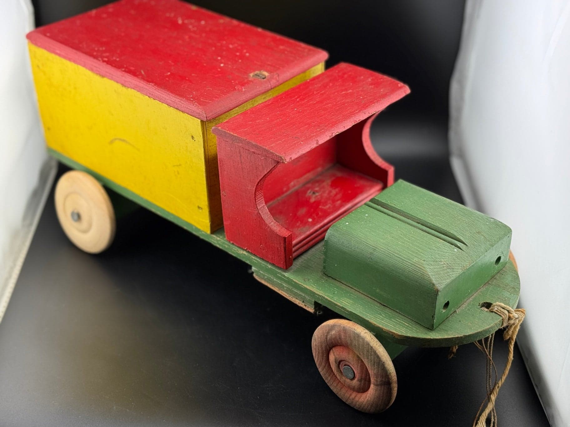 Vintage Wood Toy Truck - Thumbnail 6