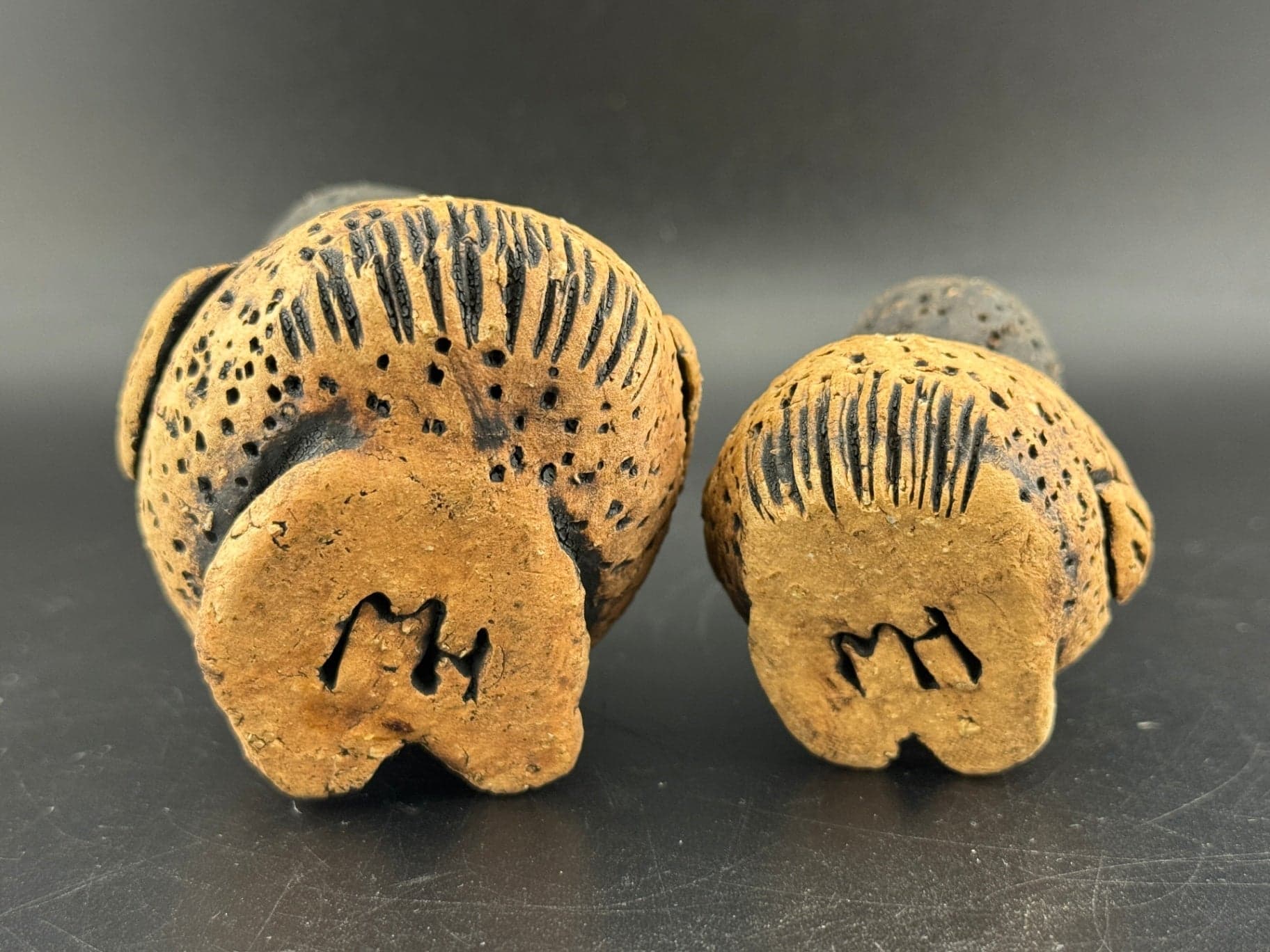Pair of Signed Studio Pottery Ducks - Thumbnail 5