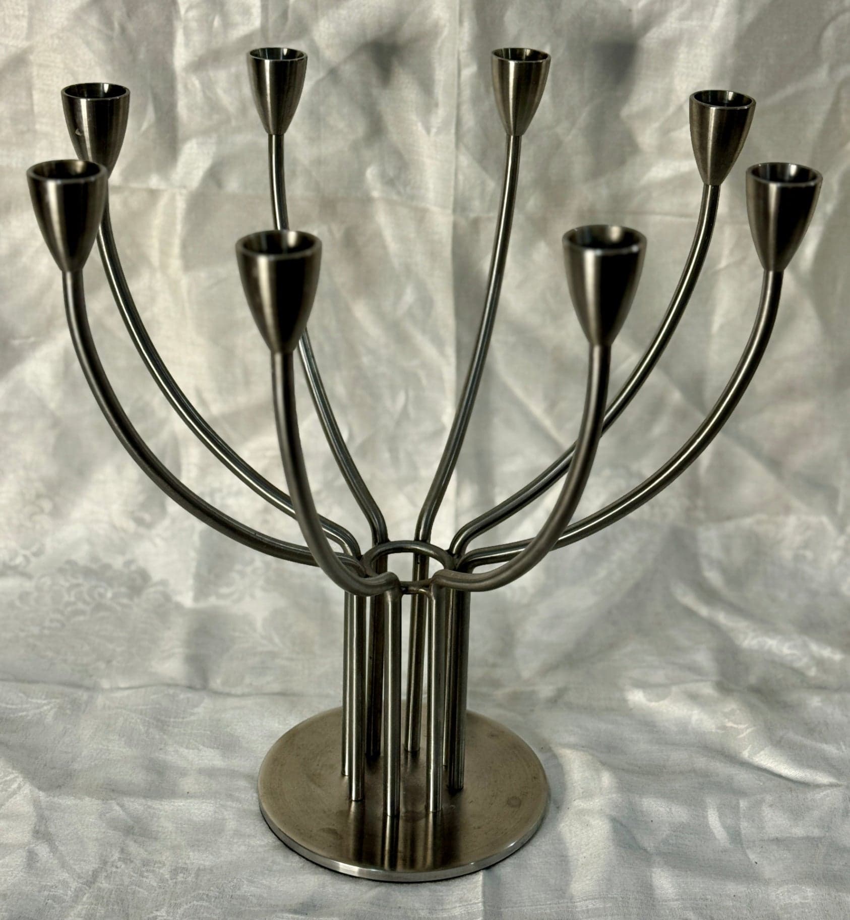 IKEA 90's Stockholm Nickel Candelabra - Image 1